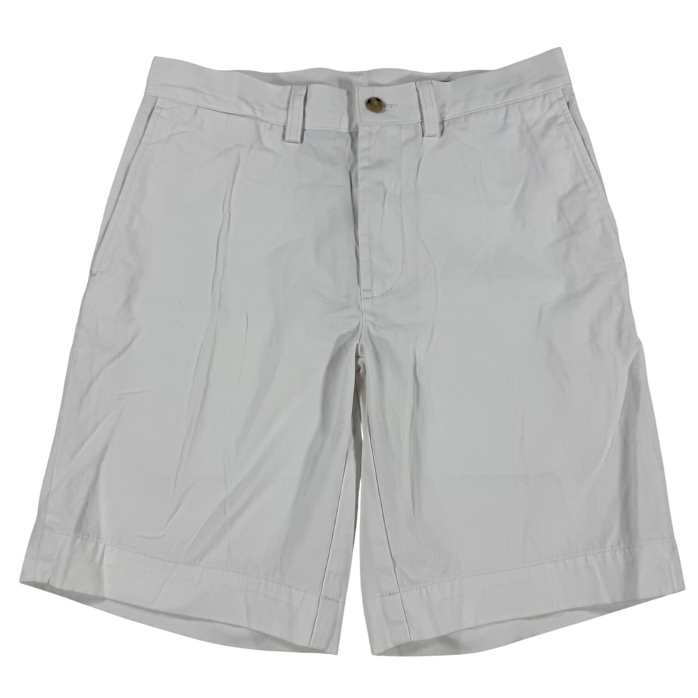 Polo Ralph Lauren White Classic Fit 9 Inch Chino Shorts Men's Size 29 Preppy